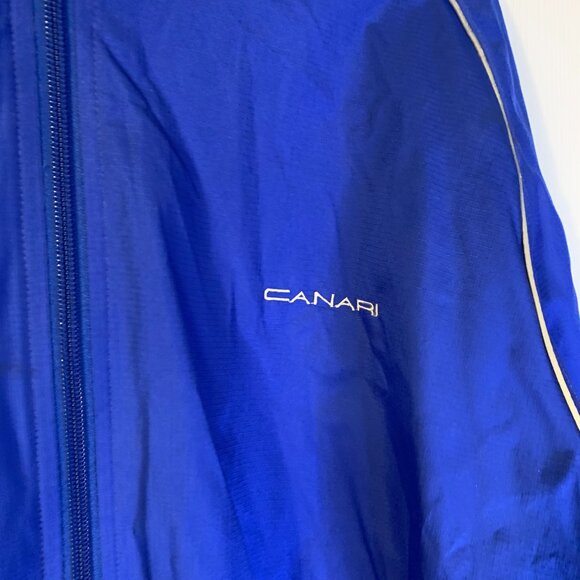 Canari Men's Cycling Jacket Size M Blue Droptail Full Zip Biovent Windbreaker - Picture 5 of 10
